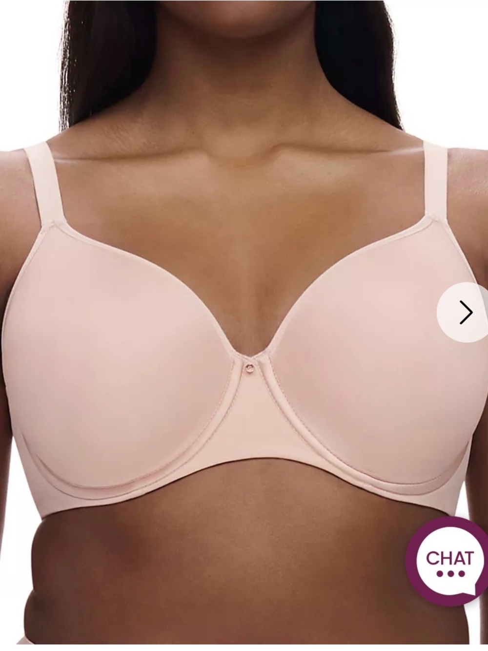 Chantelle Comfort Chic Back Smoothing T-Shirt Bra Sz 34DDDD